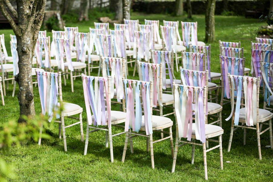 Kingston country courtyard outdoors wedding set up