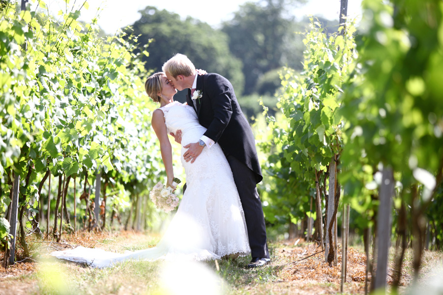 Couple at the English Oak Vineyard in Dorset