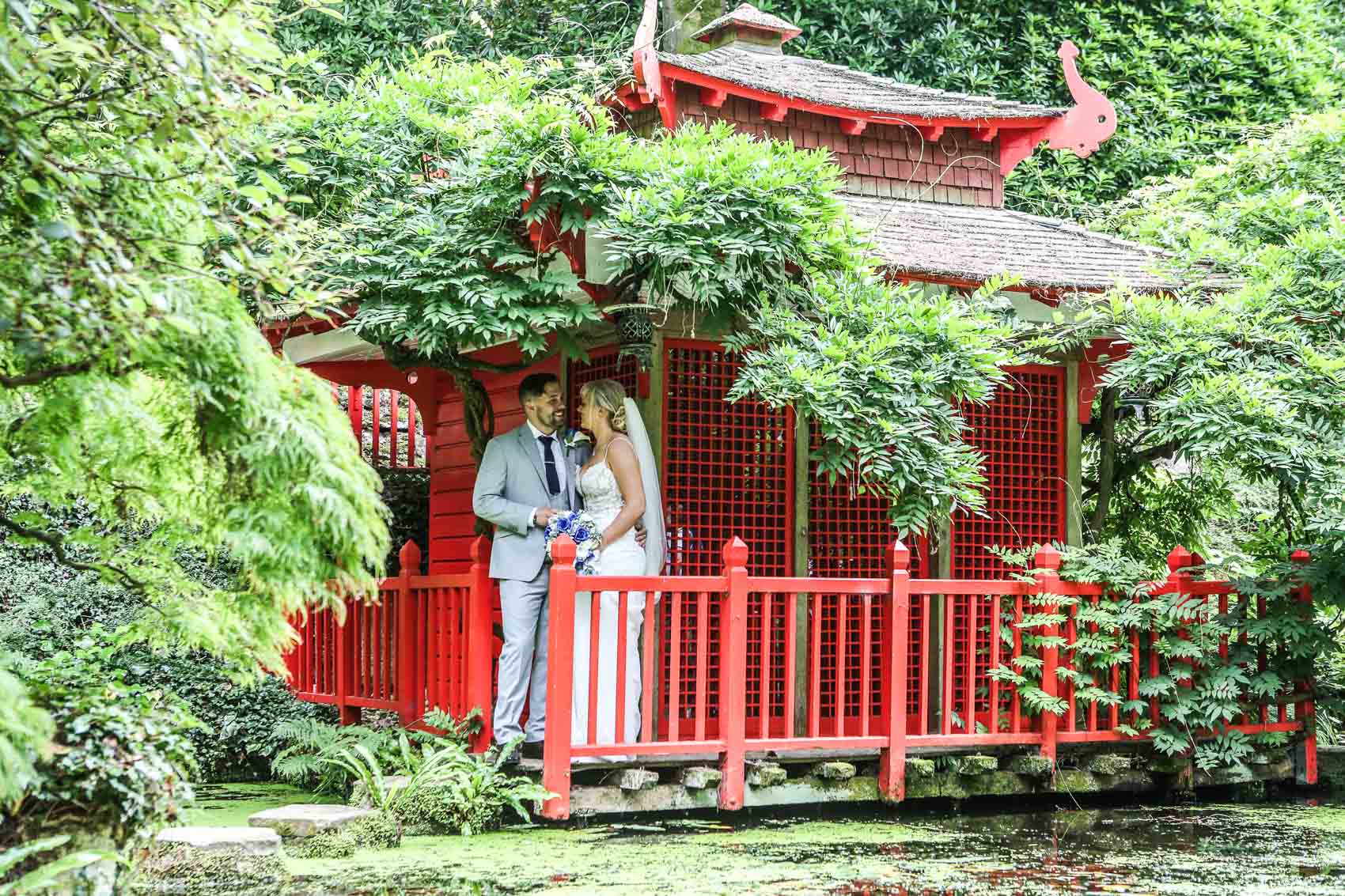 Wedding photo at the Italian Villa in Poole