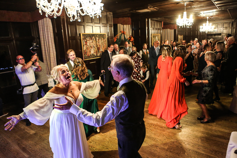 Bartley Lodge (195 of 96) Kings Arms hotel Christchurch, bride and groom dancing